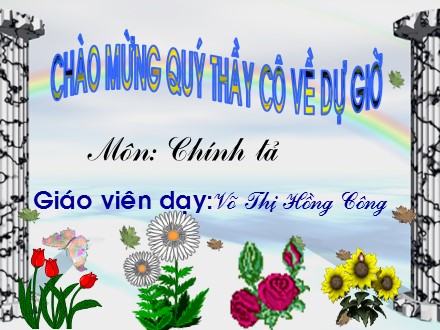 Bài giảng Chính tả Lớp 1 - Tiết 13: Mèo con đi học - Võ Thị Hồng Công