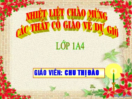 Bài giảng Học vần Lớp 1 - Bài 96: oat, oăt - Chu Thị Đào