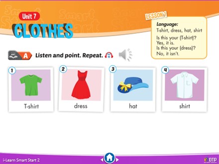 Bài giảng Tiếng Anh Lớp 2 (Smart Start) - Unit 7: Clothes