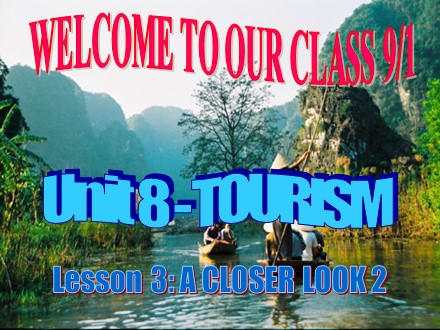 Bài giảng Tiếng Anh Lớp 9 - Unit 8: Tourism - Lesson 3: A closer look 2 (SGK mới)
