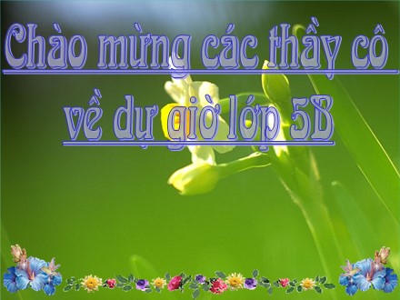 Bài giảng Luyện từ và câu Khối 5 - Mở rộng vốn từ Hoà bình - Trường Tiểu học Tây Tựu B