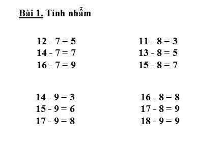Bài giảng Toán Lớp 1 - Luyện tập (Trang 74) - Trường Tiểu học Minh Khai A