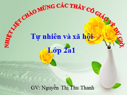 Bài giảng Tự nhiên và Xã hội Lớp 2 - Bộ xương - Nguyễn Thị Thu Thanh