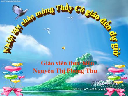 Bài giảng Âm nhạc Lớp 4 - Tiết 9: Tập đọc nhạc Số 2 - Nguyễn Thị Phương Thu