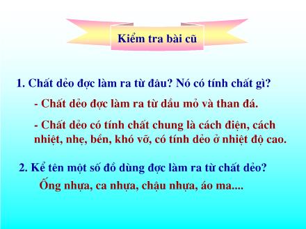 Bài giảng Khoa học Lớp 5 - Tơ sợi - Trường Tiểu học Xuân Đỉnh