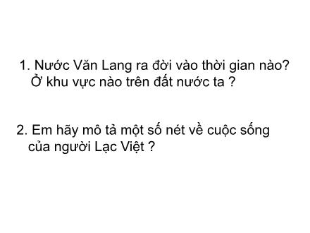 Bài giảng Lịch sử Lớp 4 - Nước Âu Lạc - Trường Tiểu học Kim Giang