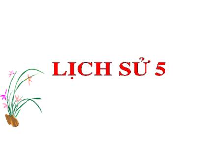 Bài giảng Lịch sử Lớp 5 - Nước nhà bị chia cắt - Trường Tiểu học Xuân Đỉnh