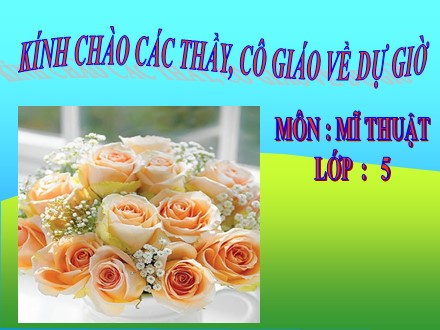 Bài giảng Mĩ thuật Lớp 5 - Bài 33: Trang trí cổng trại hoặc lều trại thiếu nhi - Nguyễn Thị Bích Hồng