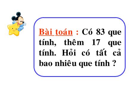 Bài giảng Toán Lớp 2 - Phép cộng có tổng bằng 100 - Trường Tiểu học Kim Giang