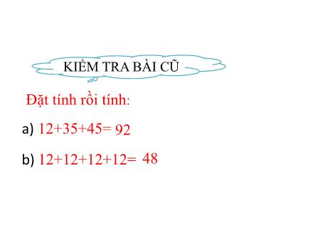 Bài giảng Toán Lớp 2 - Phép nhân - Trường Tiểu học Kim Giang