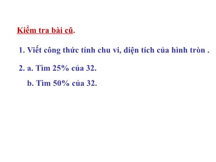 Bài giảng Toán Lớp 5 - Biểu đồ hình quạt - Trường Tiểu học Xuân Đỉnh