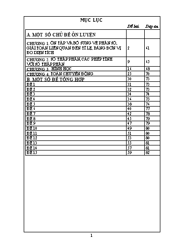 Chuyên đề bồi dưỡng học sinh giỏi môn Toán Lớp 5