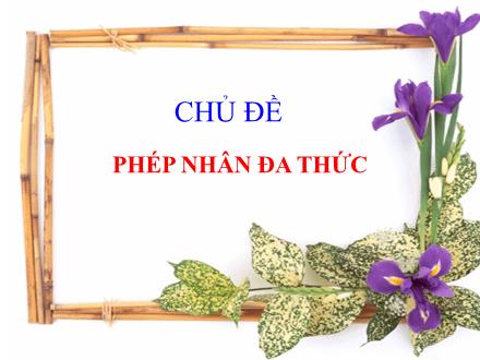 Bài giảng Đại số Lớp 8 - Chủ đề: Phép nhân đa thức - Tiết 2: Nhân đa thức với đa thức