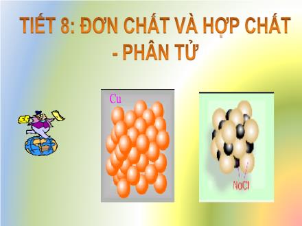 Bài giảng Hóa học Lớp 8 - Tiết 8: Đơn chất và hợp chất-phân tử