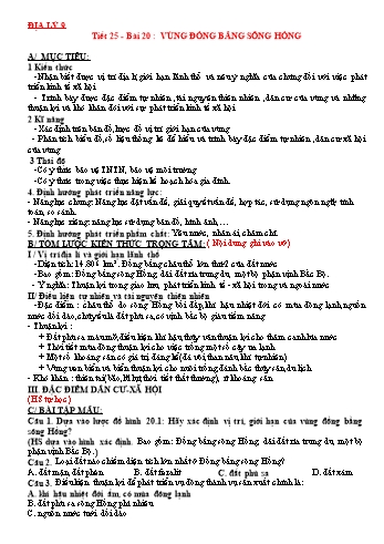 Giáo án Địa lý Lớp 9 - Tuần 13