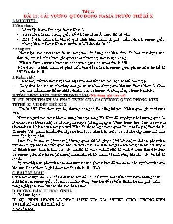Giáo án Lịch sử Lớp 6 - Tuần 13