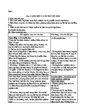 Giáo án Sinh học Lớp 9 - Tuần 5