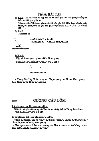 Giáo án Vật lý Lớp 7 - Tuần 11