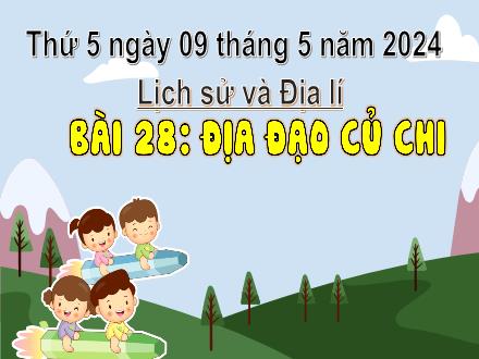 Bài giảng Lịch sử & Địa lí 4 - Bài 28: Địa đạo Củ Chi - Năm học 2023-2024