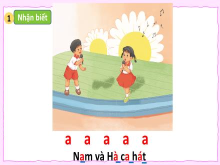 Bài giảng Tiếng Việt 1 - Bài 1: A