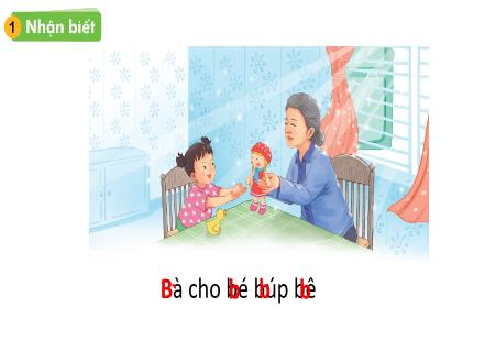 Bài giảng Tiếng Việt 1 - Bài 2: B