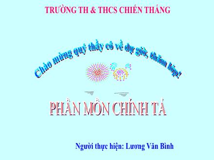 Bài giảng Tiếng Việt 5 (Chính tả) - Bài: Cô gái của tương lai - Lương Văn Bình