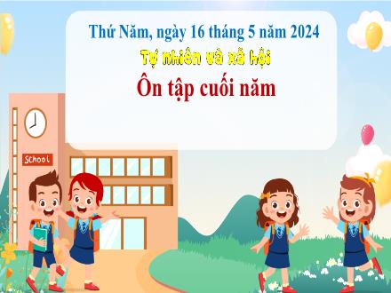 Bài giảng Tự nhiên & Xã hội 3 - Ôn tập cuối năm - Năm học 2023-2024