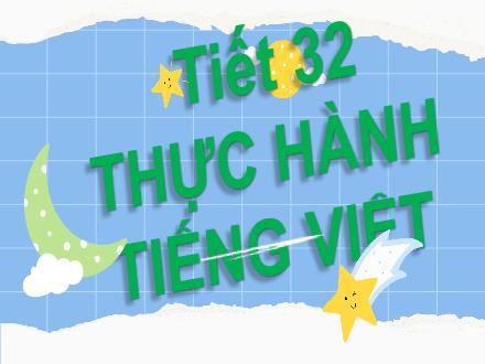 Bài giảng Ngữ văn 8 - Tiết 32: Thực hành Tiếng Việt