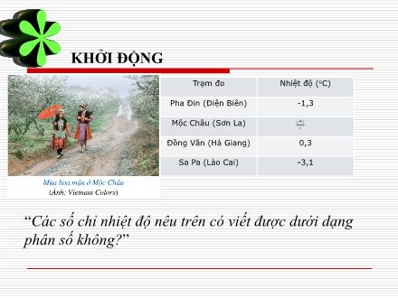 Bài giảng Toán 8 - Chương II: Phân thức đại số - Bài 1: Phân thức đại số