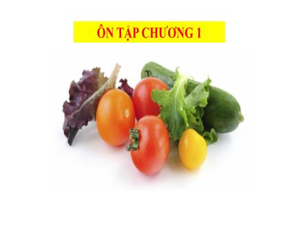 Bài giảng Công nghệ 7 (Kết nối tri thức) - Ôn tập chương I
