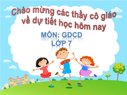 Bài giảng Giáo dục công dân 7 - Bài 7: Ứng phó với tâm lý căng thẳng