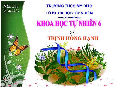 Bài giảng Khoa học tự nhiên 6 Sách Cánh diều - Phần 1: Giới thiệu về Khoa học tự nhiên và các phép đo - Chủ đề 1: Giới thiệu về Khoa học tự nhiên, dụng cụ đo và an toàn thực hành - Bài 1: Giới thiệu về Khoa học tự nhiên - Năm học 2024-2025 - Trịnh Hồng Hạ