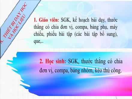 Bài giảng Toán 6 - Bài 3: Hình bình hành