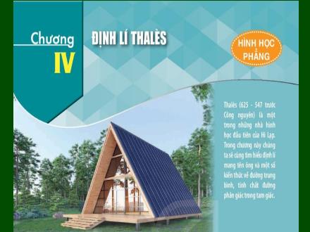 Bài giảng Toán 8 (Hình học) - Chương IV: Định lí Thales - Bài 15: Định lí Thales trong tam giác