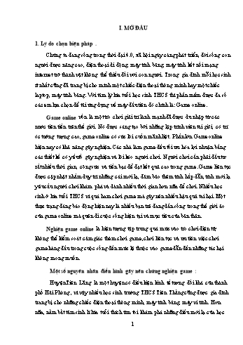 Biện pháp giúp học sinh lớp chủ nhiệm hạn chế chơi game online