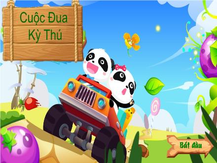 Mẫu Slide trò chơi PowerPoint - Cuộc đua kì thú