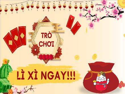Mẫu Slide trò chơi PowerPoint - Đón lộc đầu năm